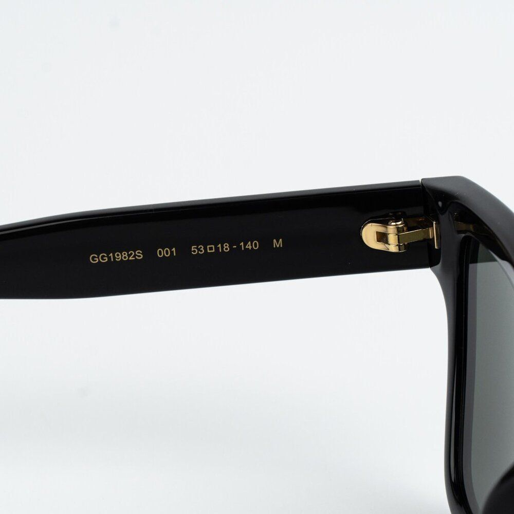 Gucci Women Sunglasses Black Grey Cat Eye GG1982S 001 NEW AUTHENTIC - Picture 7 of 10